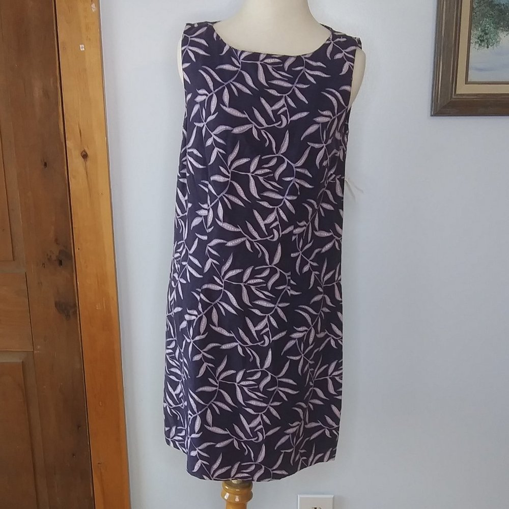 NWOT Valarie Stevens Petite Sport silk linen blend dress fully lined dry clean